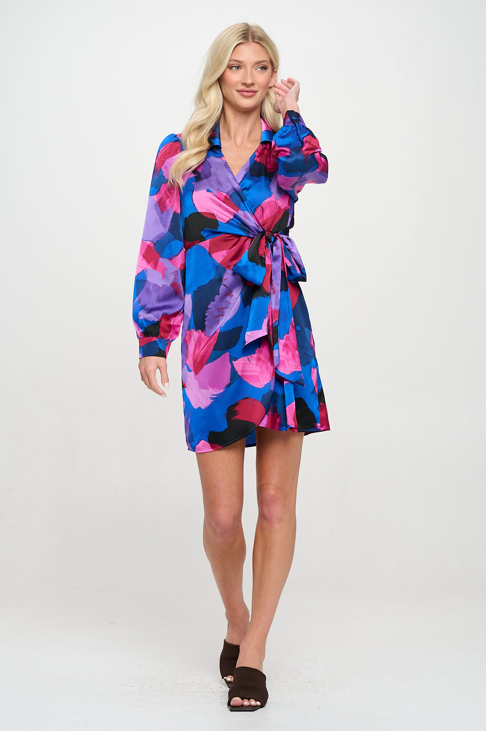 Paint Stroke Blue Sofie Dress