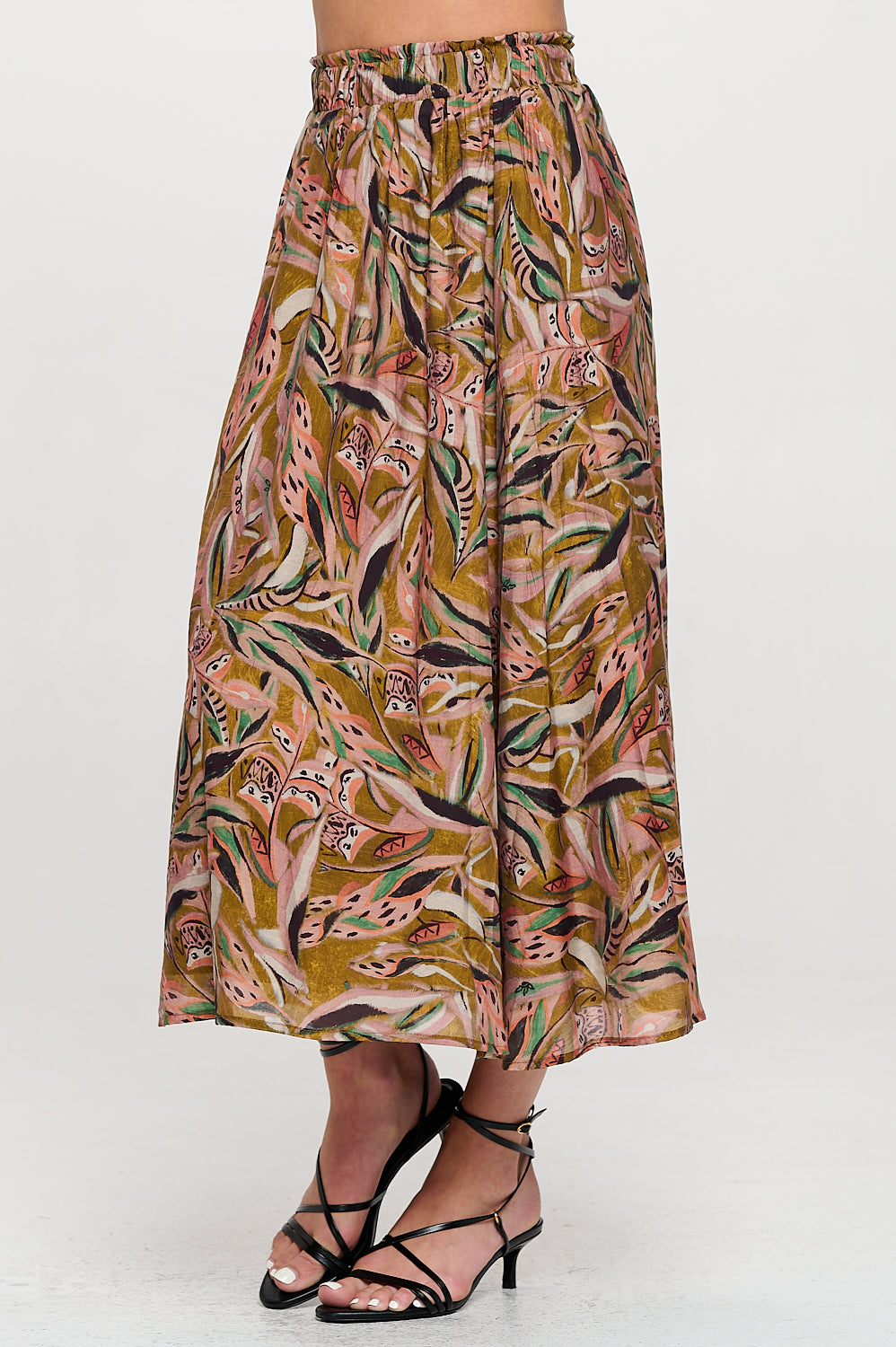 Autumn Leaves Olive Anna Skirt