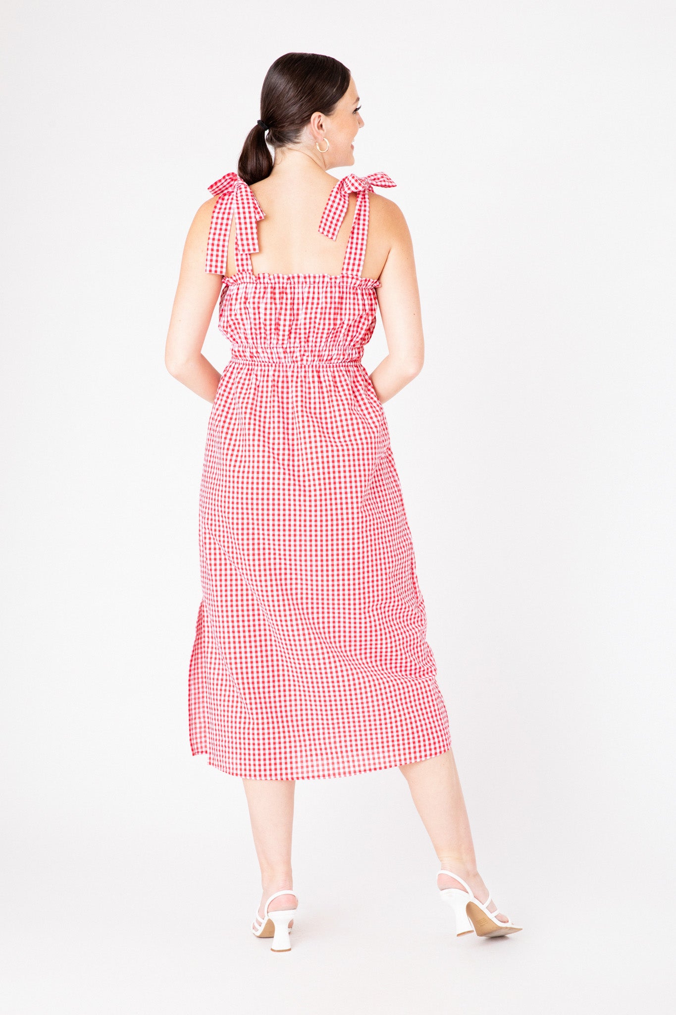 Red Stripe Lidia Dress