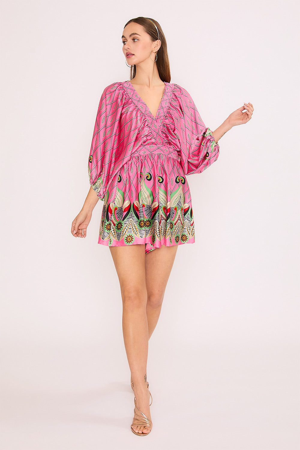 Feather Pink Ada Romper