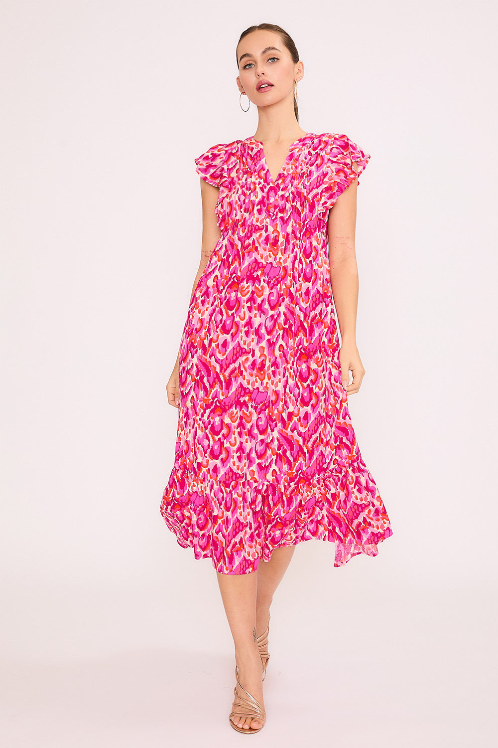 Fuchsia Tribal Angelica Dress