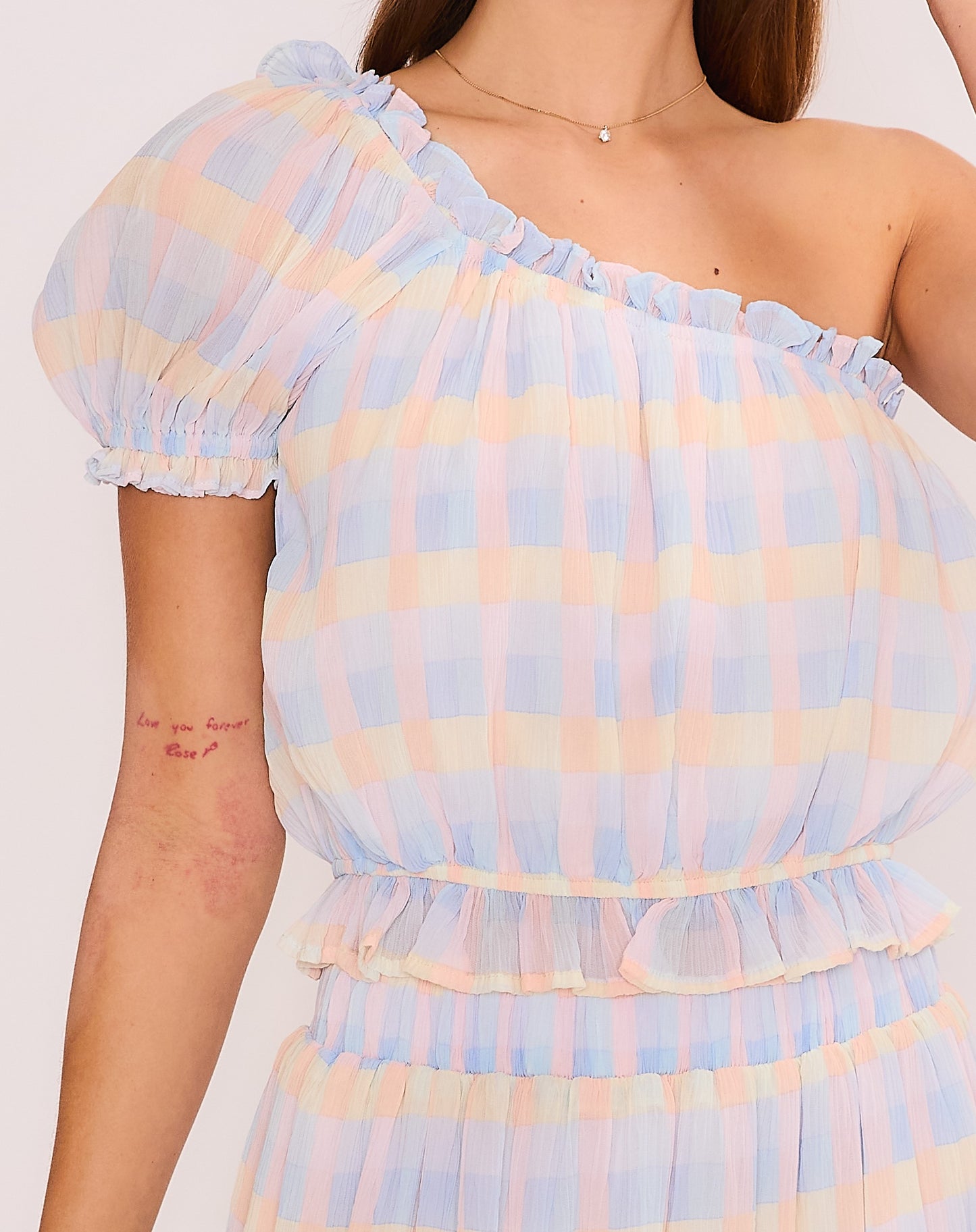 Pastel Check Delia Top