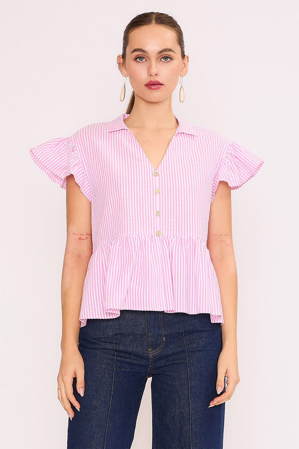 Pink Stripe Katerina Top