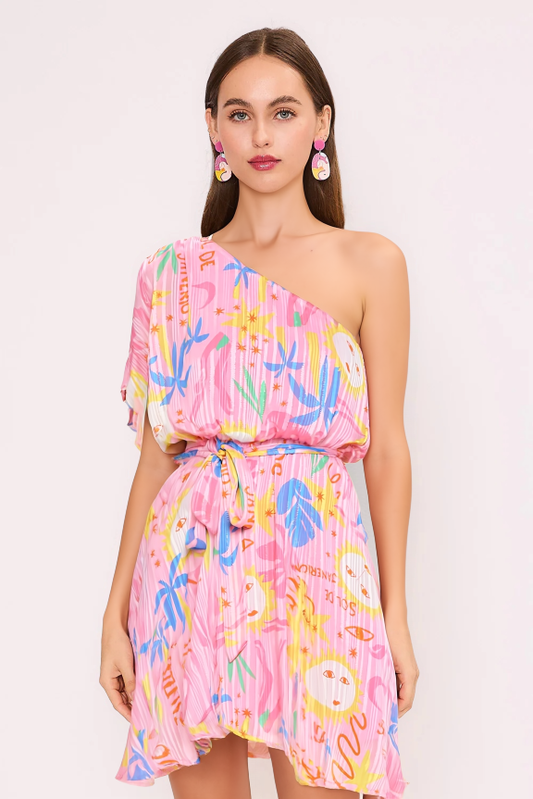 Soleil Pink Island Hopper Dress