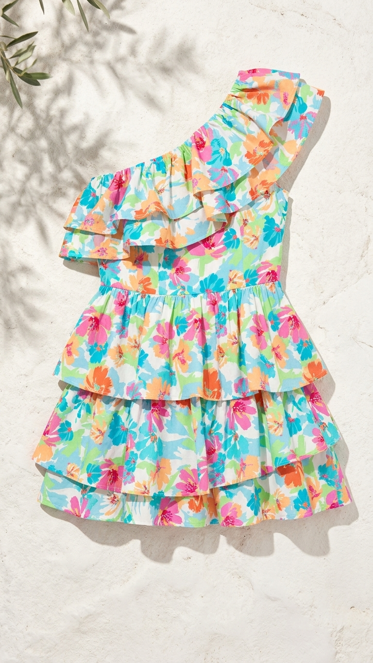 Hydra Melina Dress, Hydra Melina, women's dress, floral print, resortwear style, feminine boutique style by Meet Me in Santorini