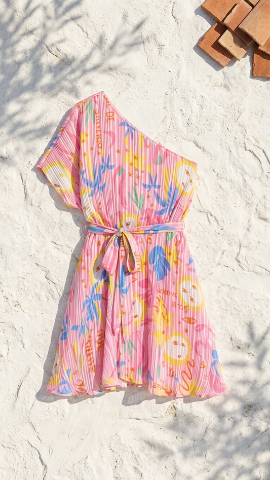 Soleil Pink Island Hopper Dress