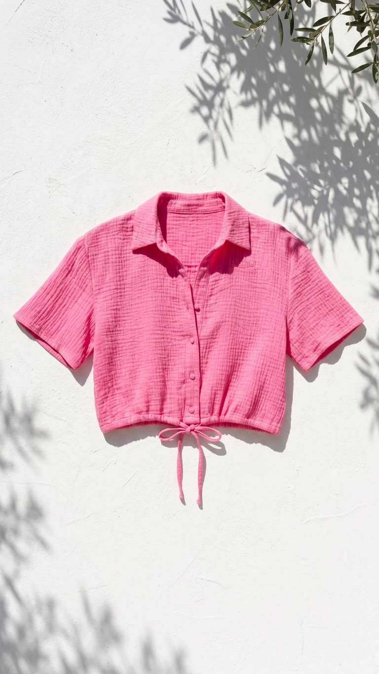 Fuchsia Eden Top, Fuchsia Eden, women's top, resortwear style, feminine boutique style by Meet Me in Santorini