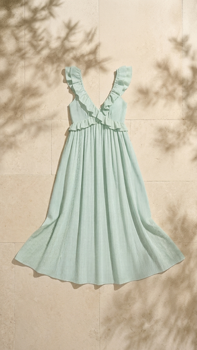 Mint Melody Maxi Dress, Mint Melody, women's maxi dress, floral print, abstract print, resortwear style by Meet Me in Santorini